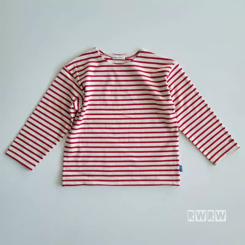 Riwoo Riwoo - Korean Junior Fashion - #prettylittlegirls - Point Boat Neck Tee