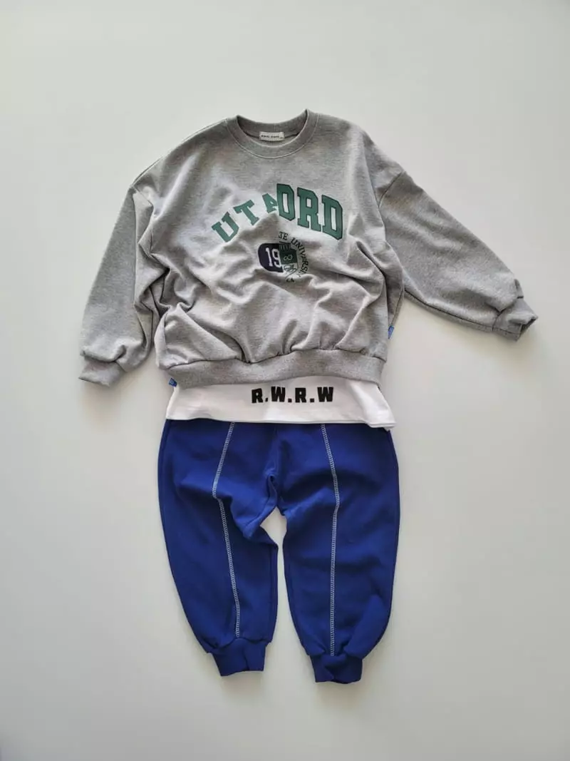 Riwoo Riwoo - Korean Junior Fashion - #todddlerfashion - Line Stitch Jogger Pants - 11