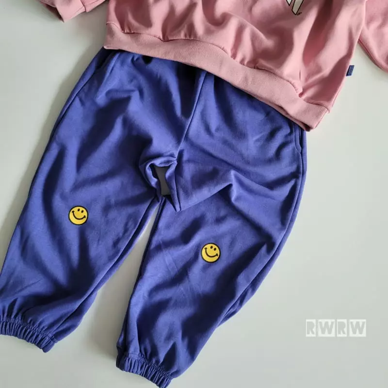 Riwoo Riwoo - Korean Junior Fashion - #todddlerfashion - Smile Wide Jogger Pants - 10