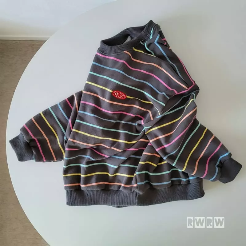 Riwoo Riwoo - Korean Junior Fashion - #toddlerclothing - Cookie Rainbow Sweatshirt - 8