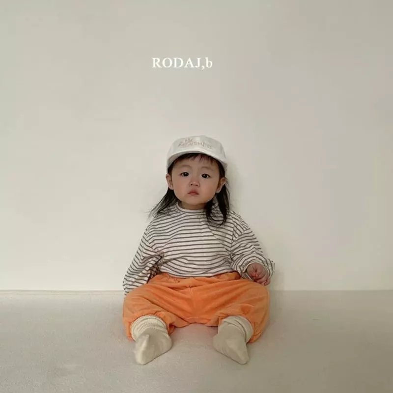Roda J - Korean Baby Fashion - #babylifestyle - Bebe Jusi Stripes Tee - 7