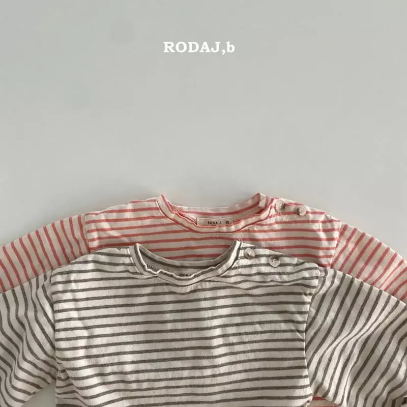 Roda J - Korean Baby Fashion - #babywear - Bebe Jusi Stripes Tee - 12