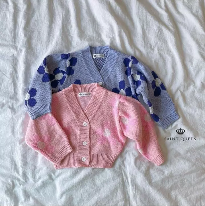 SAINT DOLL - Korean Children Fashion Brand - #childofig - Flower Cardigan