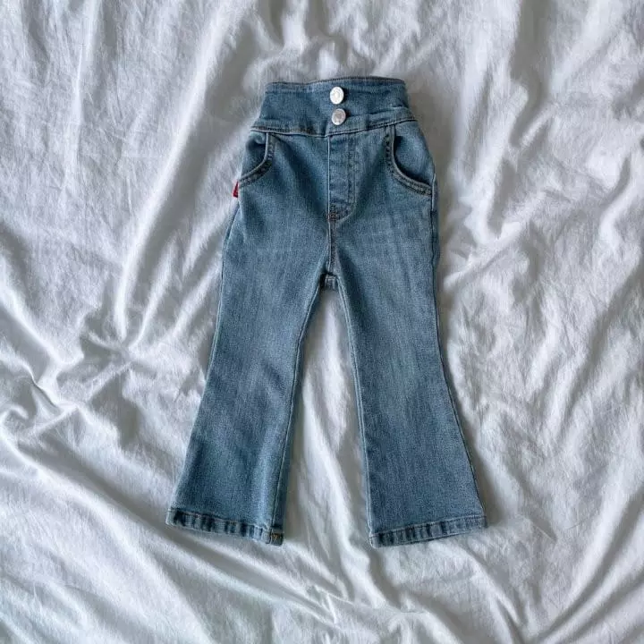 SAINT DOLL - Korean Children Fashion Brand - #designkidswear - Back Ribbon Bootscut Pants