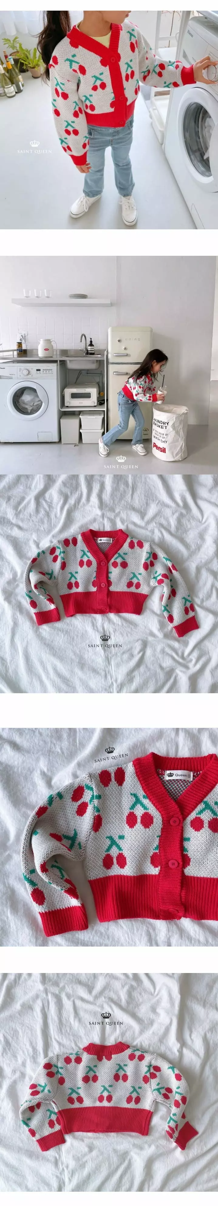 SAINT DOLL - Korean Children Fashion Brand - #fashionkids - Cherry Cardigan - 4