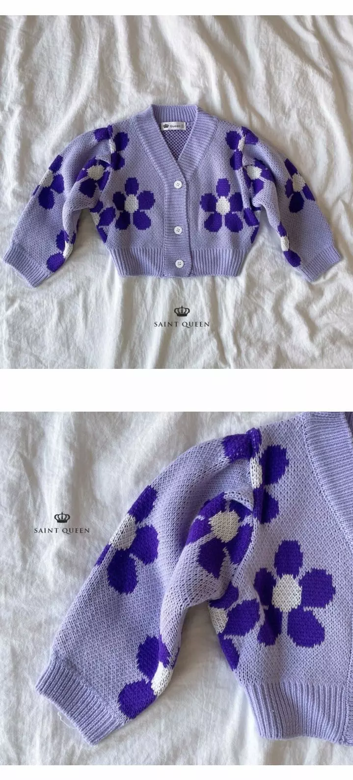 SAINT DOLL - Korean Children Fashion Brand - #fashionkids - Flower Cardigan - 5