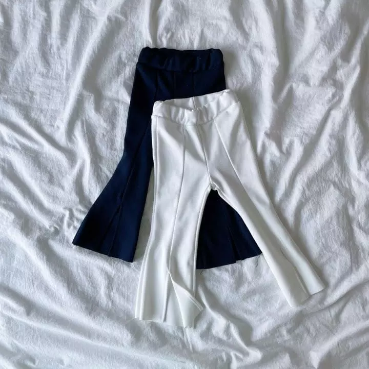 SAINT DOLL - Korean Children Fashion Brand - #kidsshorts - Slit Bootscut Pants