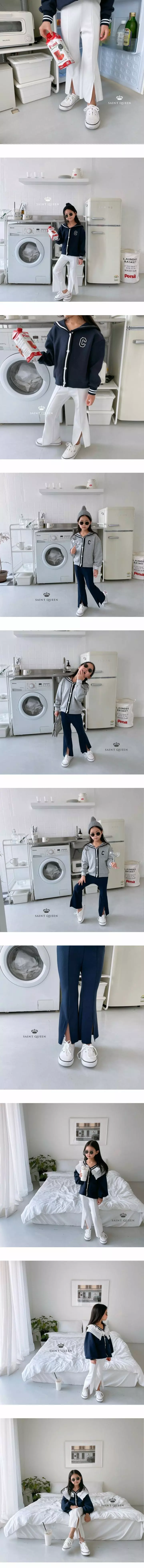 SAINT DOLL - Korean Children Fashion Brand - #kidsstore - Slit Bootscut Pants - 2