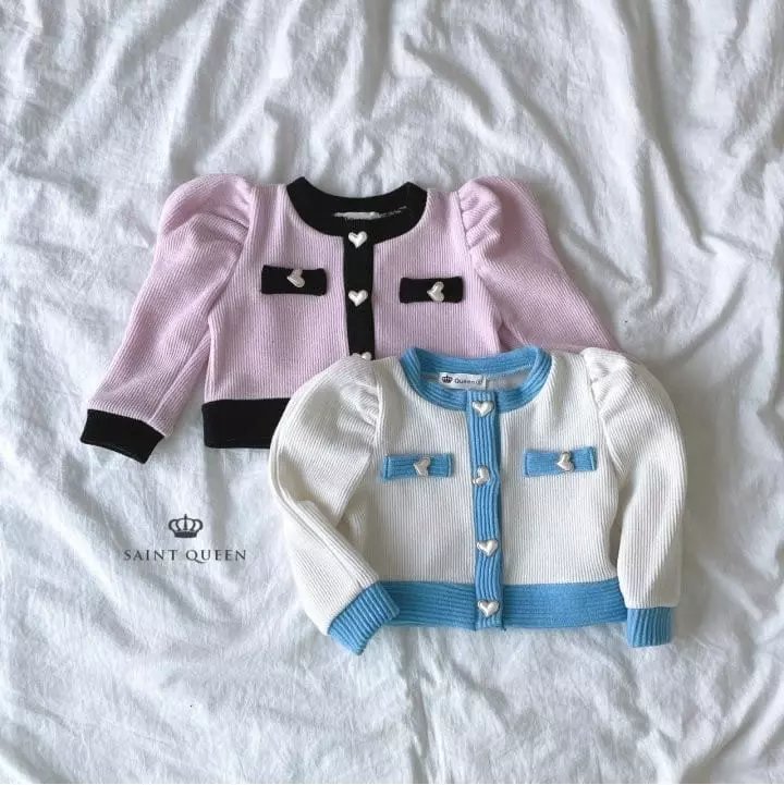 SAINT DOLL - Korean Children Fashion Brand - #kidsstore - Hear Pearl Cardigan