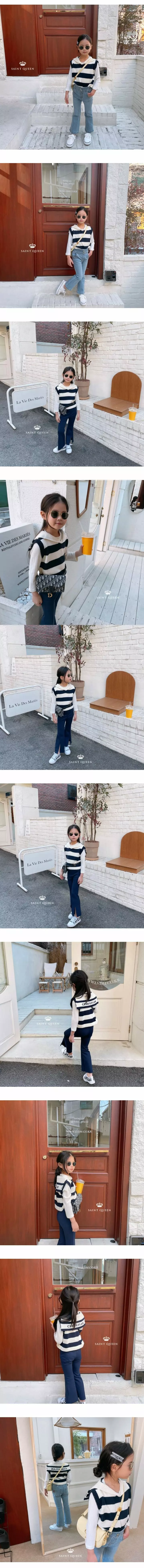SAINT DOLL - Korean Children Fashion Brand - #kidsstore - Stripes Sailor Vest - 3