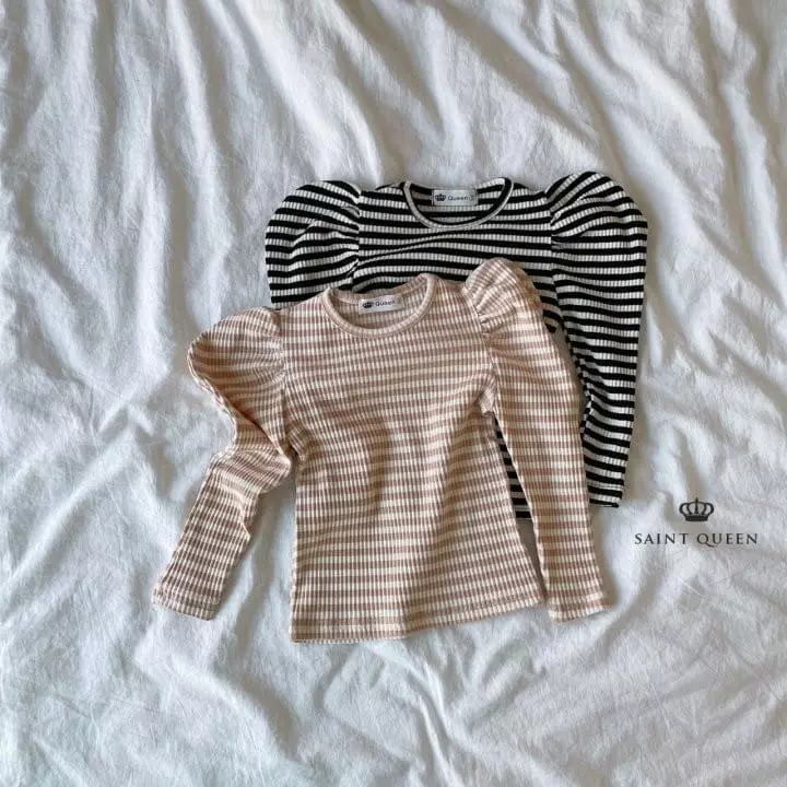 SAINT DOLL - Korean Children Fashion Brand - #kidzfashiontrend - Stripes Bong Tee