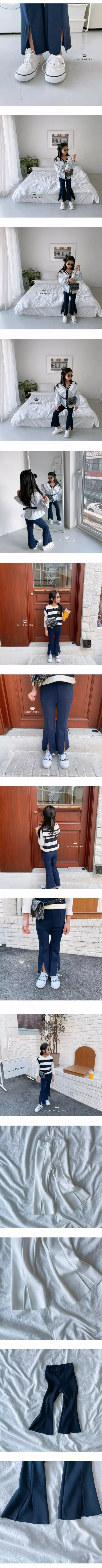 SAINT DOLL - Korean Children Fashion Brand - #kidzfashiontrend - Slit Bootscut Pants - 3