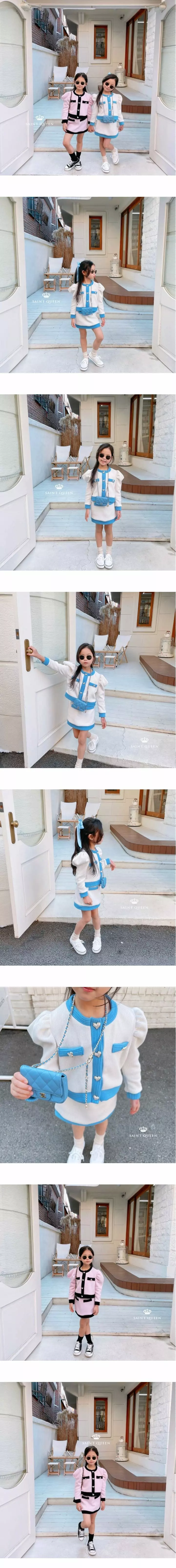SAINT DOLL - Korean Children Fashion Brand - #kidzfashiontrend - Hear Pearl Cardigan - 2