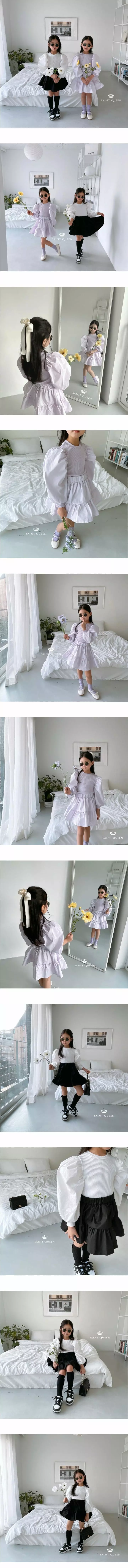 SAINT DOLL - Korean Children Fashion Brand - #littlefashionista - Bouble Sleeves Blouse - 2