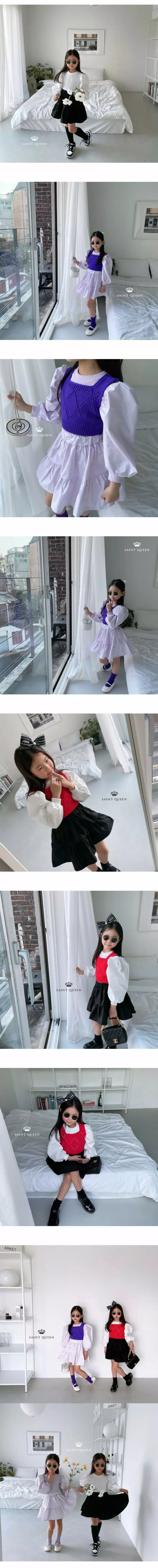 SAINT DOLL - Korean Children Fashion Brand - #magicofchildhood - Bouble Sleeves Blouse - 3