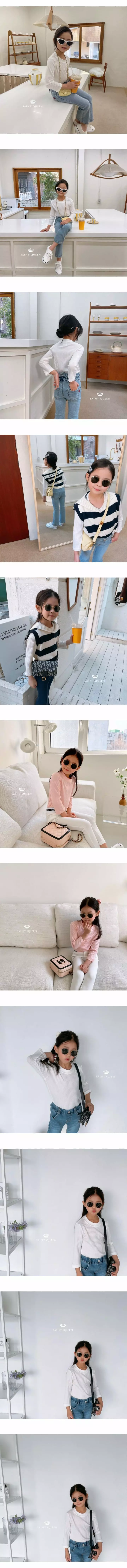 SAINT DOLL - Korean Children Fashion Brand - #prettylittlegirls - Rib Round Tee - 3