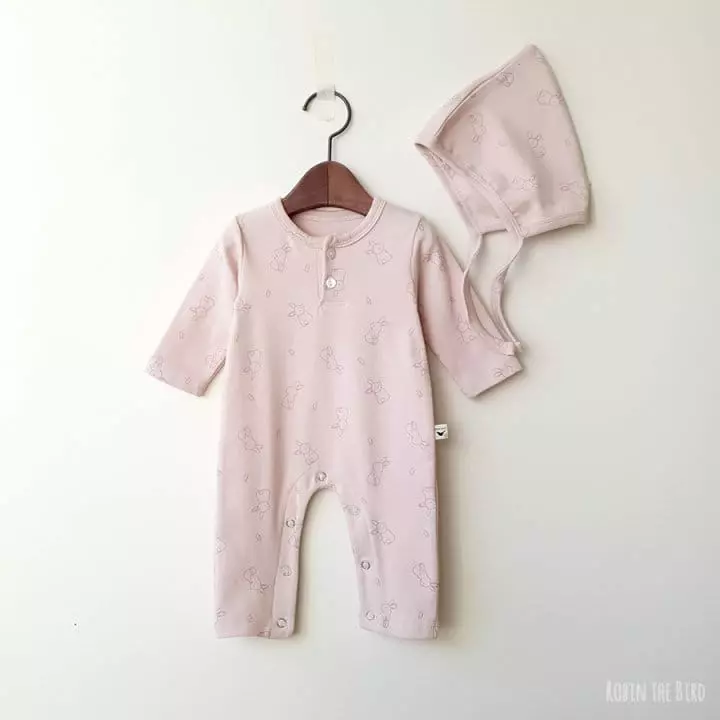 Saerobin - Korean Baby Fashion - #babyoutfit - Rabbit Jumpsuit - 3