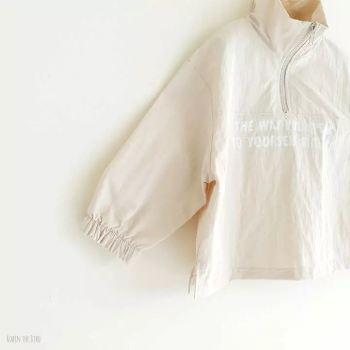 Saerobin - Korean Children Fashion - #childofig - Windbreaker Zip-up Tee - 6