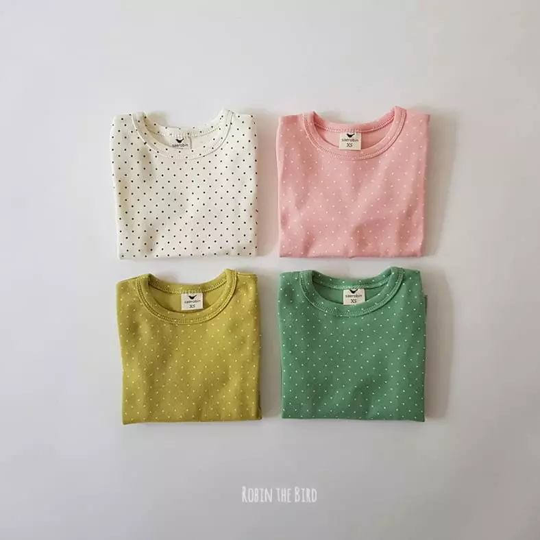 Saerobin - Korean Children Fashion - #childrensboutique - Pastel Dot Easywear - 8