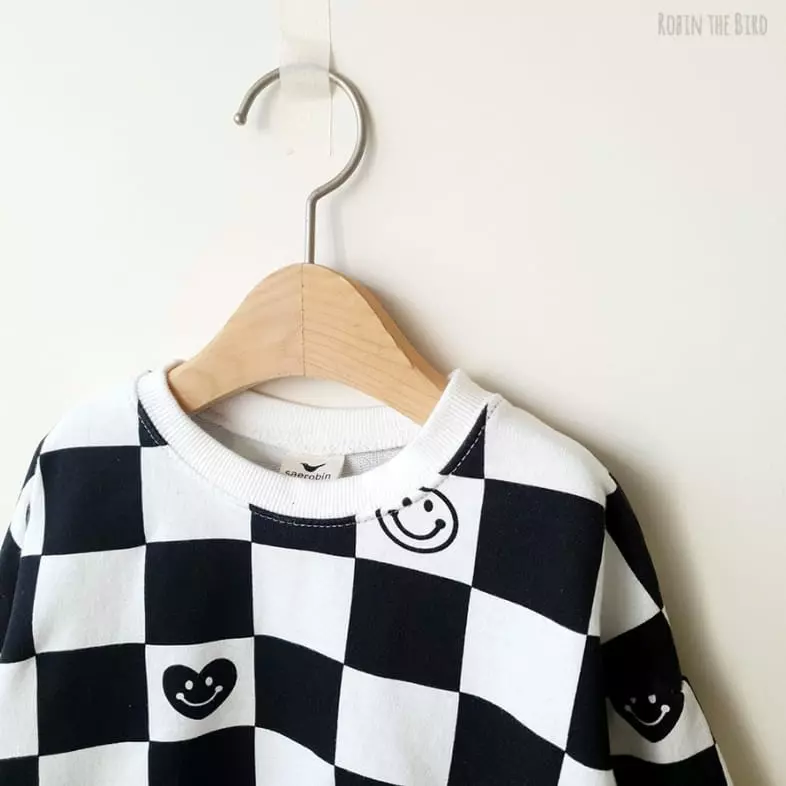 Saerobin - Korean Children Fashion - #childofig - Check Sweatshirt - 4