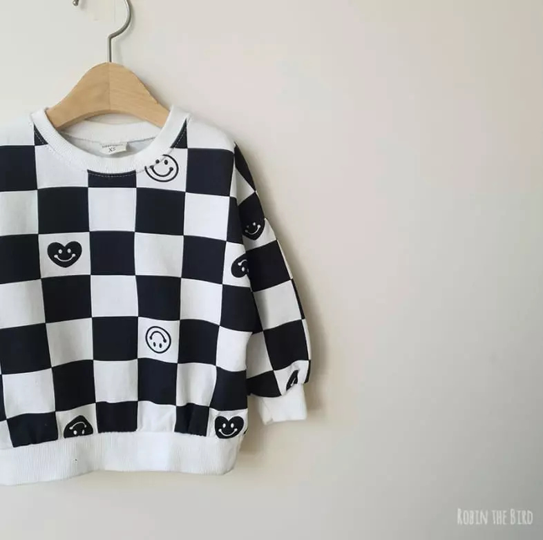 Saerobin - Korean Children Fashion - #designkidswear - Check Sweatshirt - 5