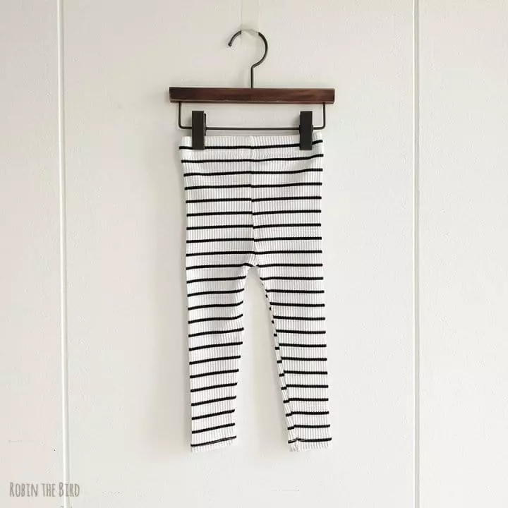 Saerobin - Korean Children Fashion - #littlefashionista - Stripes Rib Leggings - 2