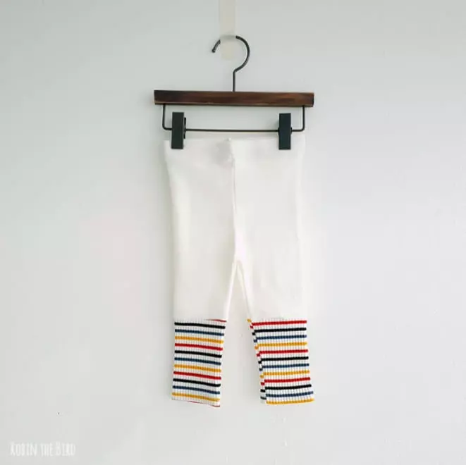 Saerobin - Korean Children Fashion - #littlefashionista - Stripes Point Leggings