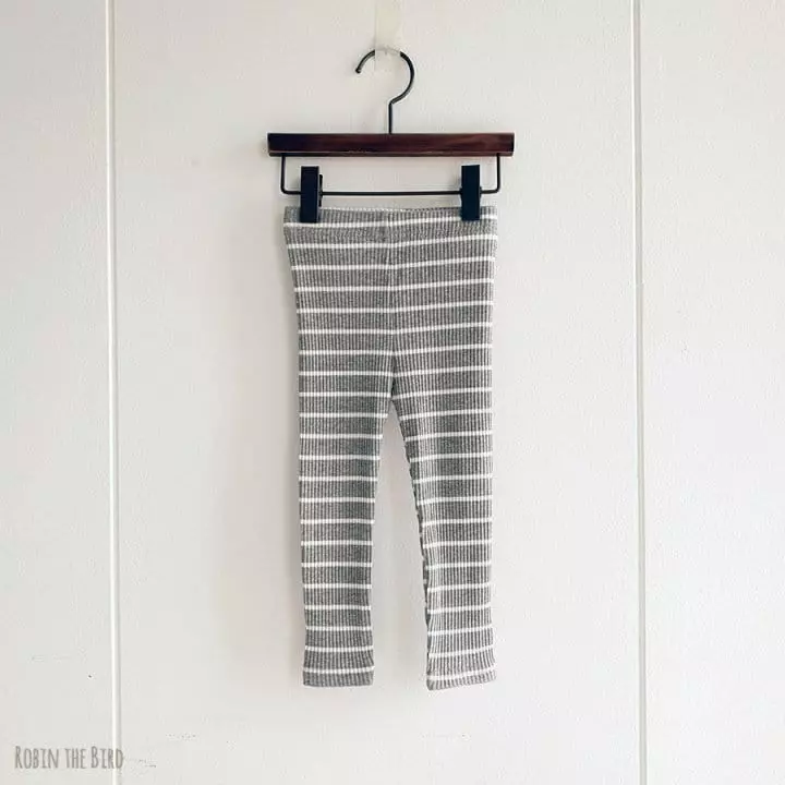 Saerobin - Korean Children Fashion - #magicofchildhood - Stripes Rib Leggings - 4