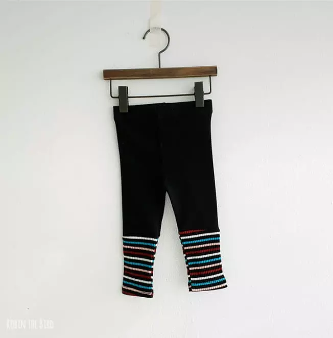 Saerobin - Korean Children Fashion - #minifashionista - Stripes Point Leggings - 3