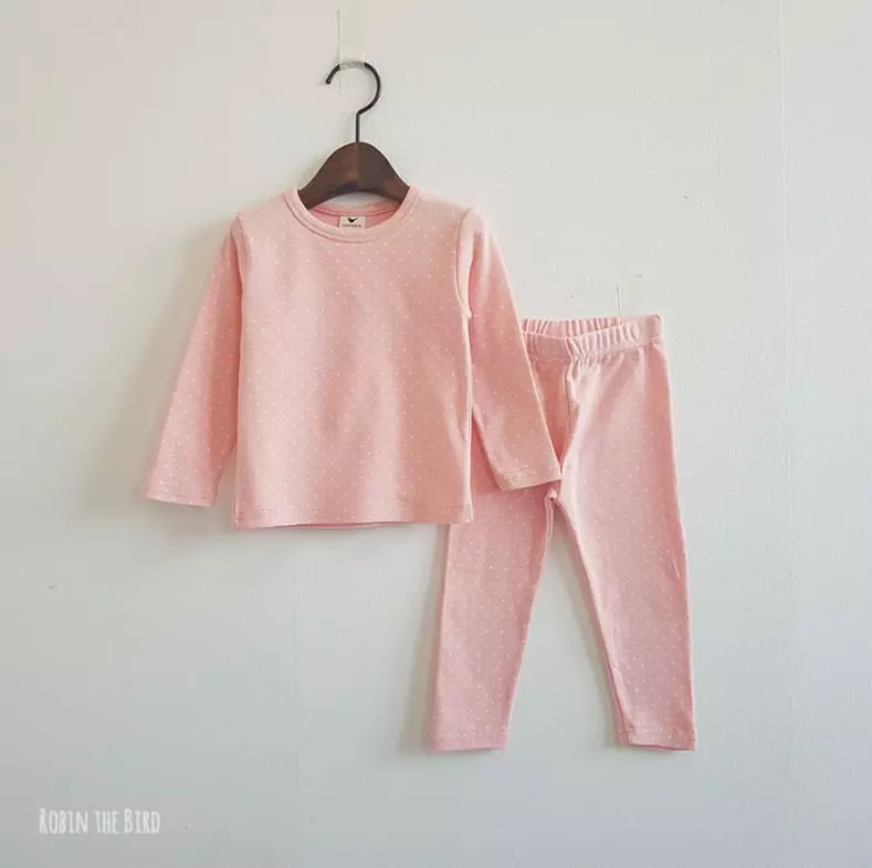 Saerobin - Korean Children Fashion - #minifashionista - Pastel Dot Easywear - 2