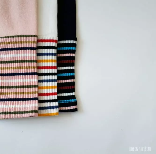 Saerobin - Korean Children Fashion - #minifashionista - Stripes Point Leggings - 4