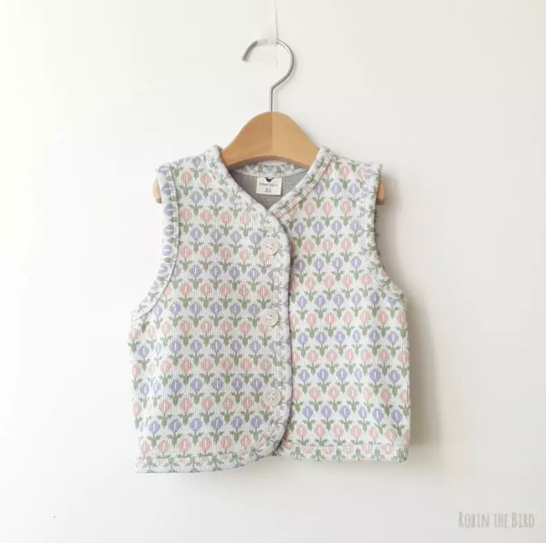 Saerobin - Korean Children Fashion - #prettylittlegirls - Flower Knit Vest - 2