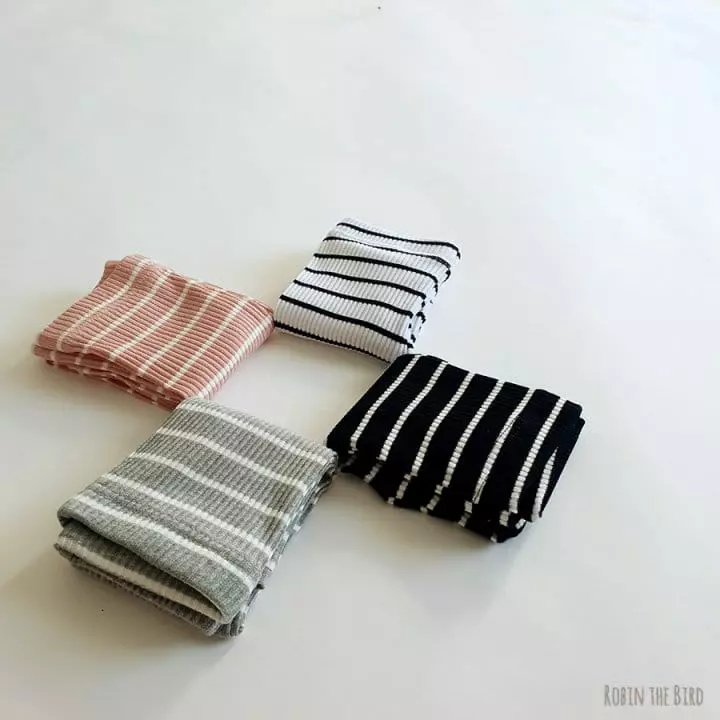 Saerobin - Korean Children Fashion - #stylishchildhood - Stripes Rib Leggings - 8