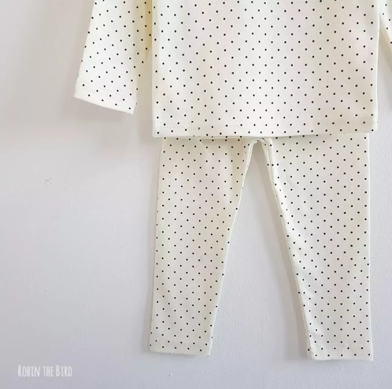 Saerobin - Korean Children Fashion - #stylishchildhood - Pastel Dot Easywear - 6