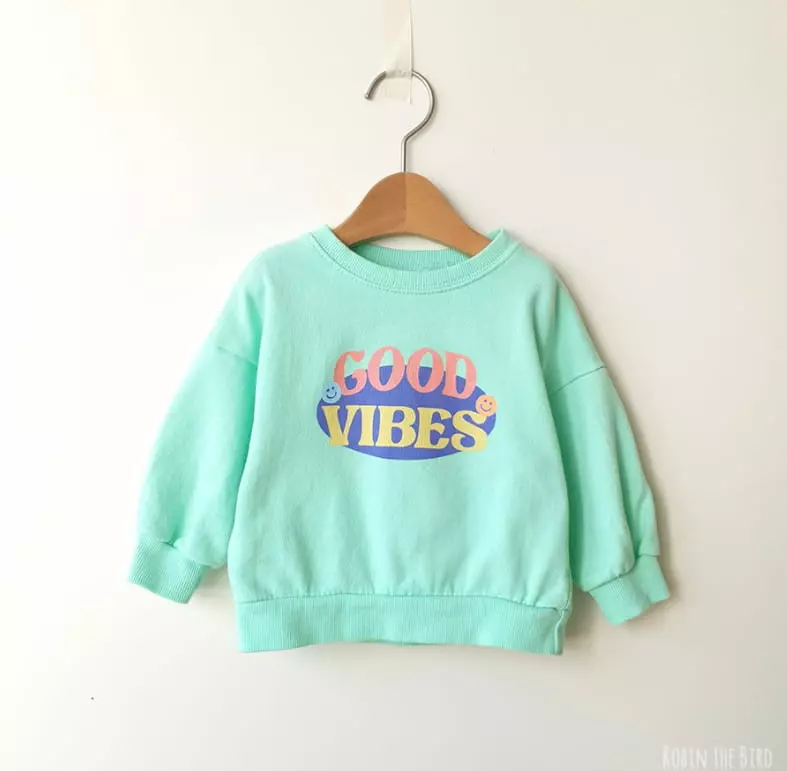 Saerobin - Korean Children Fashion - #stylishchildhood - Smile Lettering Sweatshirt - 3