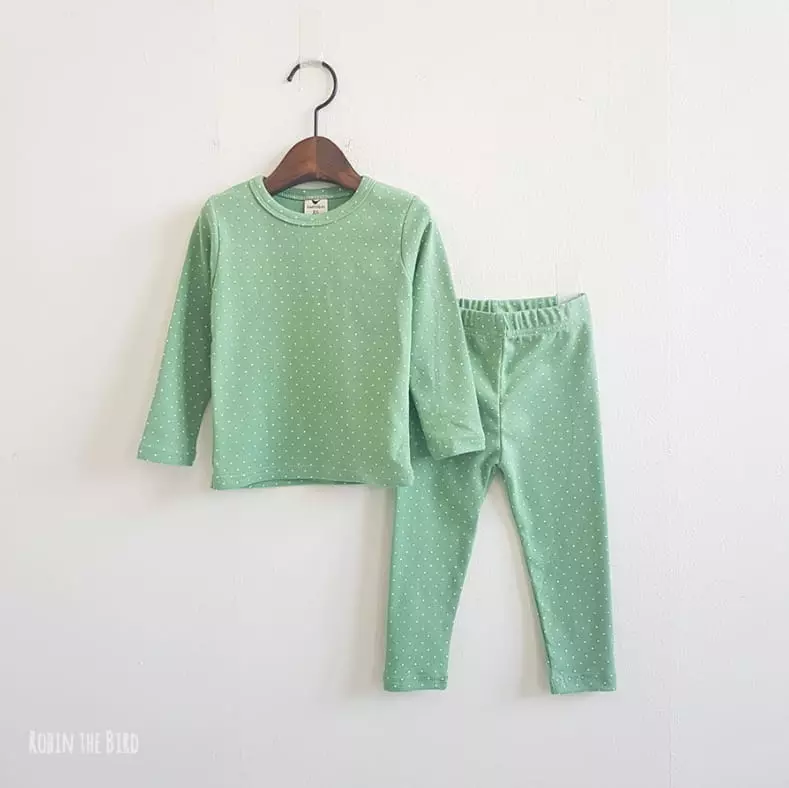 Saerobin - Korean Children Fashion - #prettylittlegirls - Pastel Dot Easywear - 4