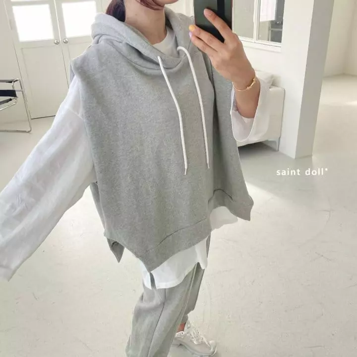Saint Doll - Korean Children Fashion - #childofig - Milky Hoody Vest With Mom - 11