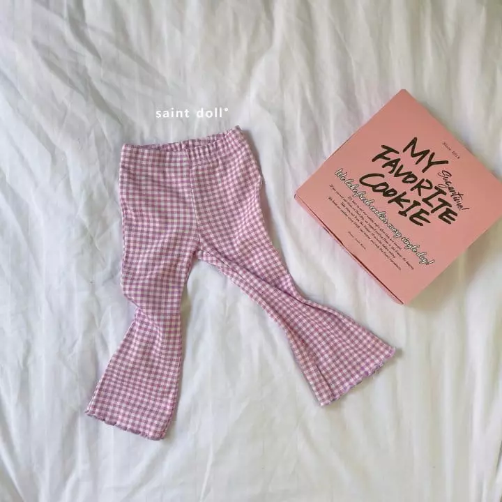 Saint Doll - Korean Children Fashion - #childofig - Maple Check Pants - 4