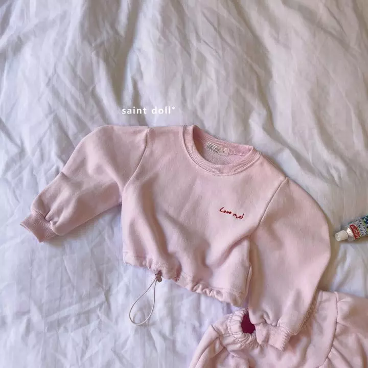 Saint Doll - Korean Children Fashion - #childofig - Love Short Sweatshirt - 5