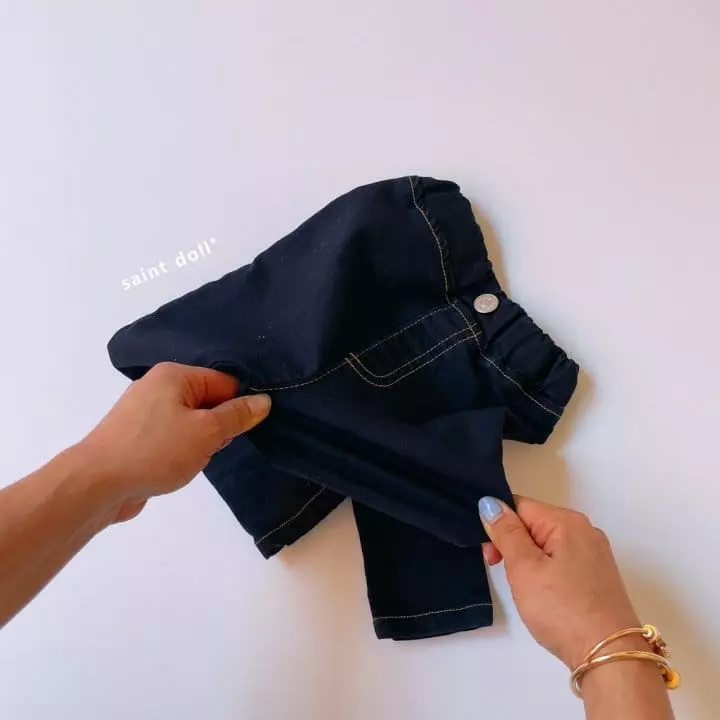 Saint Doll - Korean Children Fashion - #childofig - Denim Leggings - 7