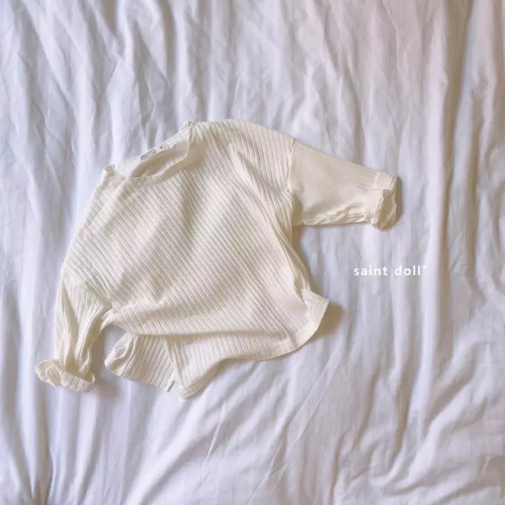 Saint Doll - Korean Children Fashion - #childofig - Rib Boxy Tee - 4