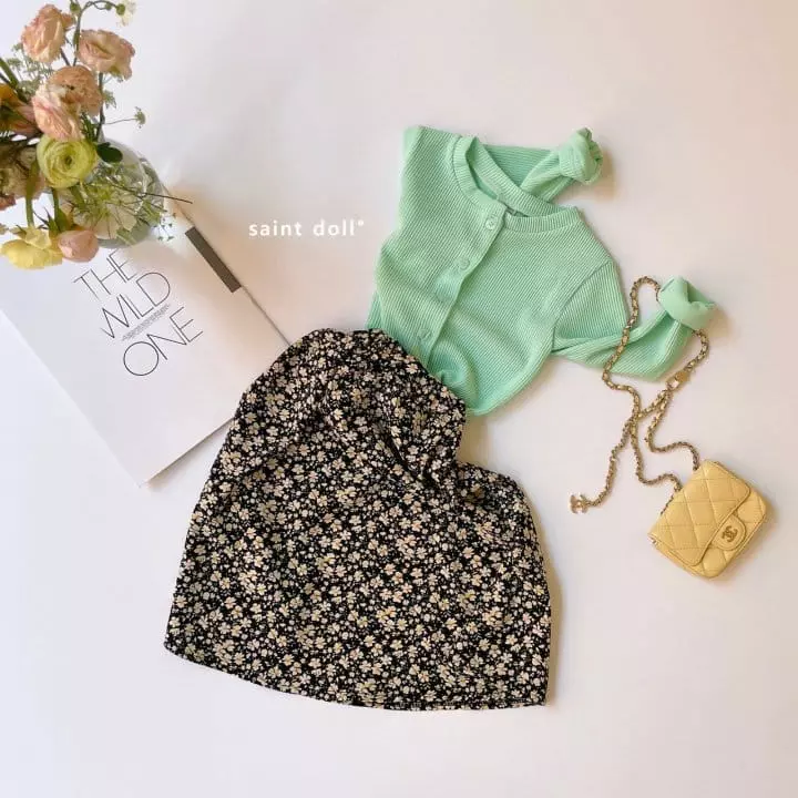 Saint Doll - Korean Children Fashion - #childrensboutique - Flower Long Skirt - 9