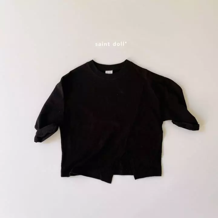 Saint Doll - Korean Children Fashion - #childrensboutique - Unbalance Slit Tee] - 7