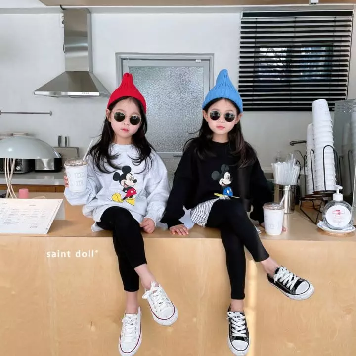 Saint Doll - Korean Children Fashion - #childrensboutique - Mickey Sweatshirt With Mom - 9