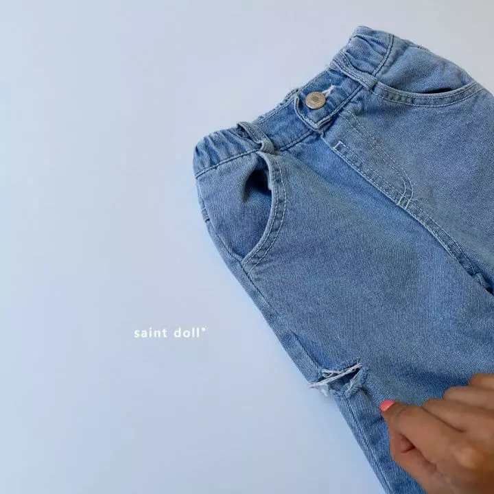 Saint Doll - Korean Children Fashion - #childrensboutique - Knee Vintage Wide Pants - 6