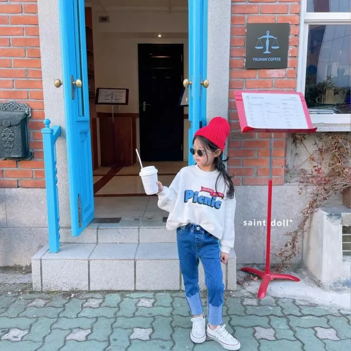 Saint Doll - Korean Children Fashion - #designkidswear - Picnic Sweatshirt with Mom - 11