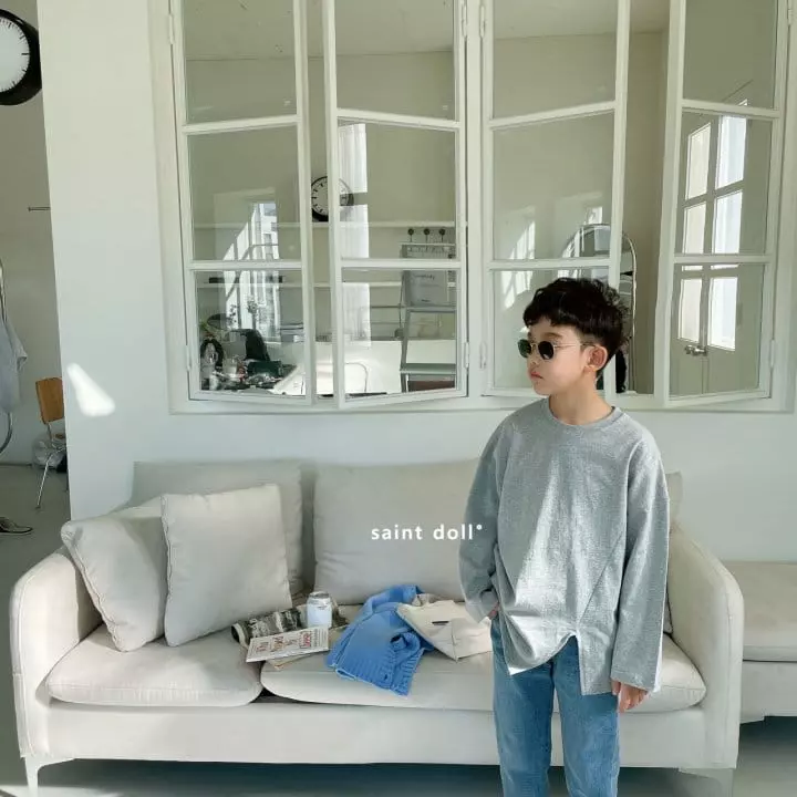 Saint Doll - Korean Children Fashion - #designkidswear - Unbalance Slit Tee] - 8
