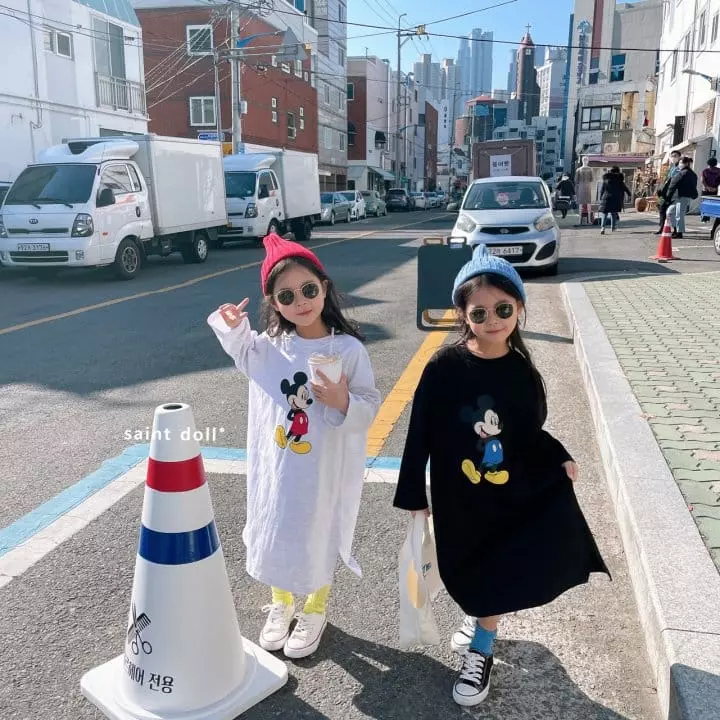 Saint Doll - Korean Children Fashion - #designkidswear - Mickey Long One-piece with Mom - 9