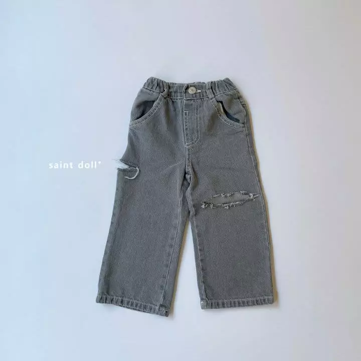 Saint Doll - Korean Children Fashion - #designkidswear - Knee Vintage Wide Pants - 7