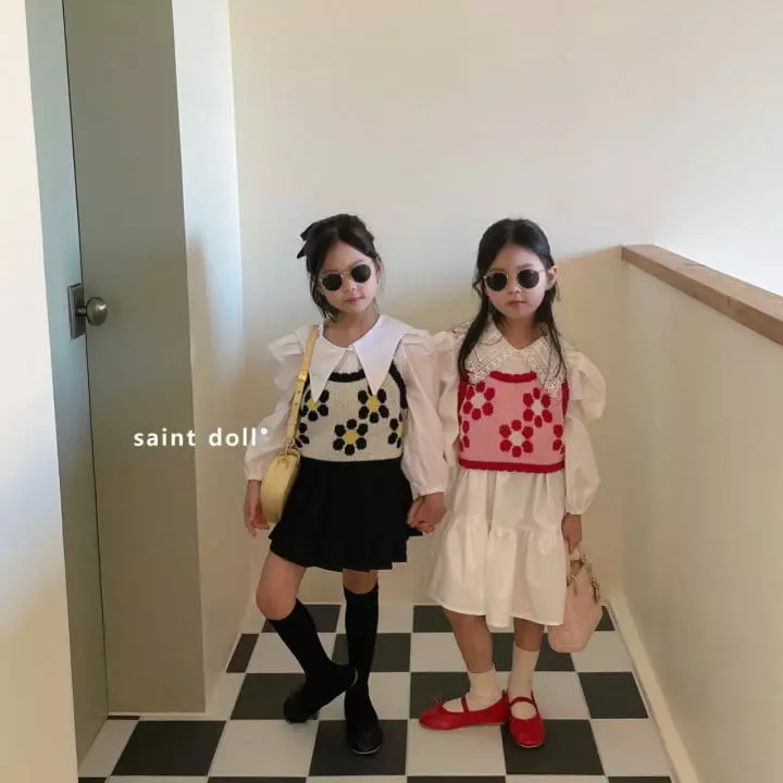 Saint Doll - Korean Children Fashion - #designkidswear - Flower Vest - 11